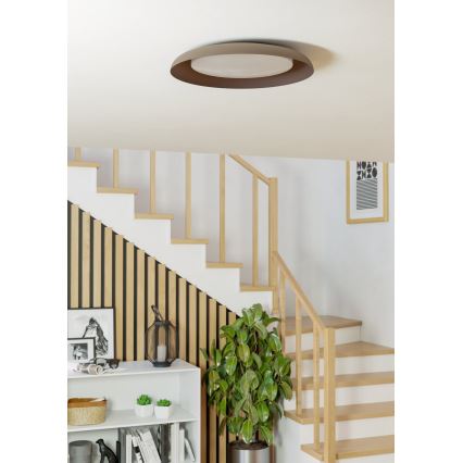 Eglo 99704 - LED lubinis šviestuvas PENJAMO LED/17,1W/230V rudas