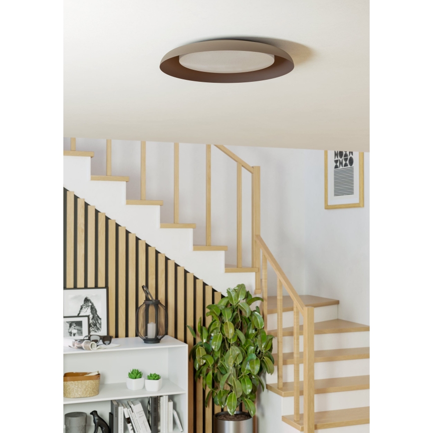 Eglo 99704 - LED lubinis šviestuvas PENJAMO LED/17,1W/230V rudas