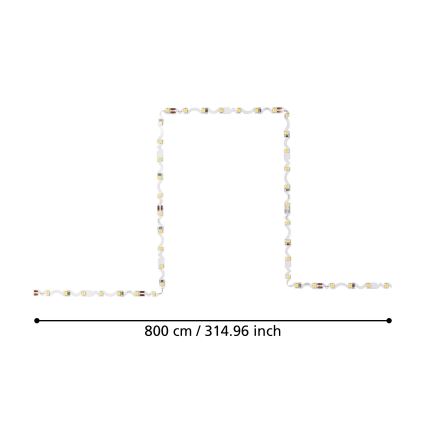 Eglo - LED Juostelė 8m LED/43,2W/24/230V 3000K