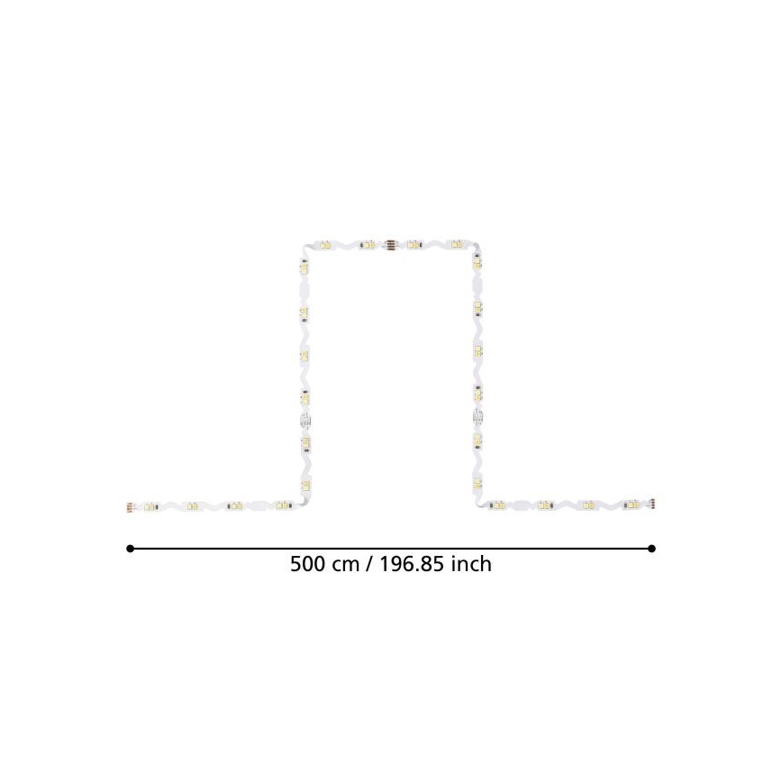 Eglo - LED Reguliuojama juosta 5m LED/23W/24/230V 2700-6500K + valdymo pultas