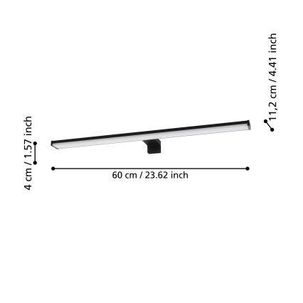 Eglo - LED Vonios veidrodžio apšvietimas LED/11W/230V IP44