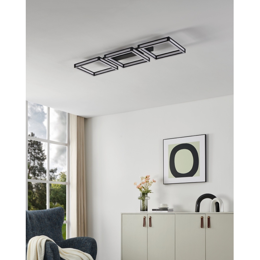 Eglo - LED Lubinis šviestuvas 3xLED/11,2W/230V juodas