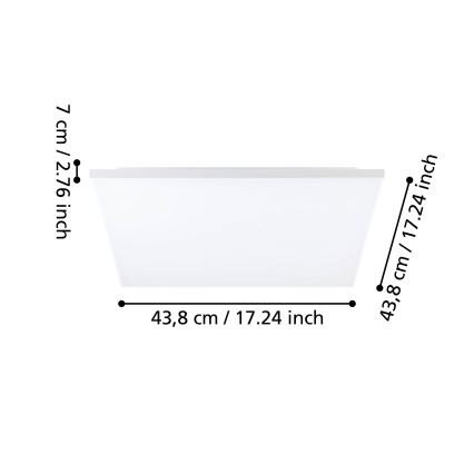 Eglo - LED Lubinis šviestuvas LED/20W/230V