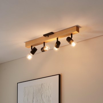 Eglo - Akcentinis apšvietimas TOWNSHEND 4xE27/10W/230V - FSC sertifikuota