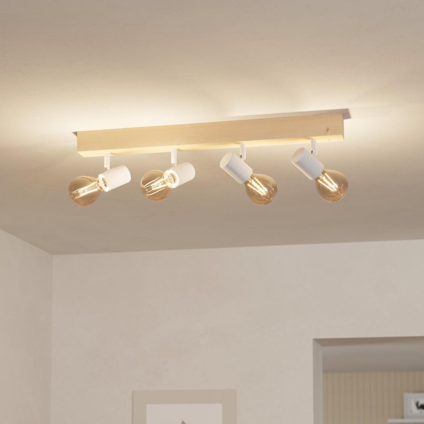 Eglo - Akcentinis apšvietimas TOWNSHEND 4xE27/60W/230V - FSC sertifikuota
