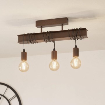 Eglo - Ant pagrindo montuojamas sietynas TOWNSHEND 3xE27/60W/230V