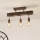 Eglo - Ant pagrindo montuojamas sietynas TOWNSHEND 3xE27/60W/230V