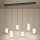 Eglo - Dimeriuojama LED liustra ant laido 2xLED/7W/230V + 4xLED/5,5W + 6xLED/1,6W 2200-6500K juodas chromas