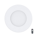Eglo - Dimeriuojamas įleidžiamas LED šviestuvas LED/5W/230V + su nuotoliniu valdymu, skersmuo 12 cm