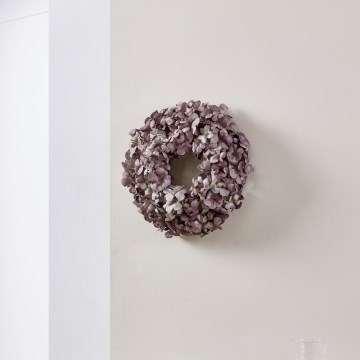 Eglo - Dirbtinis gėlių vainikas diametras 35 cm violetinė