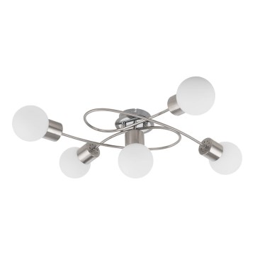 Eglo/Edi Apšvietimas 54686 - LED Ant pagrindo montuojamas sietynas 5xE14/6W/230V matinis chromas