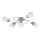 Eglo/Edi Apšvietimas 54686 - LED Ant pagrindo montuojamas sietynas 5xE14/6W/230V matinis chromas