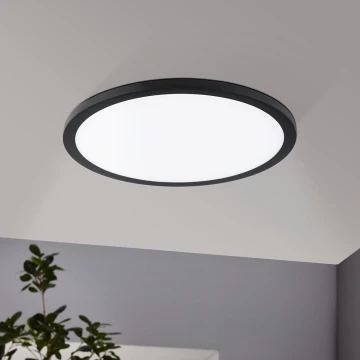 Eglo - įleidžiamas LED lubų šviestuvas LED/22W/230V 3000K juodas skersm. 22,5 cm