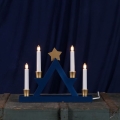 Eglo - Kalėdinė žvakidė 4xE10/3W/230V mėlyna
