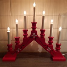 Eglo - Kalėdinė žvakidė 7xE10/3W/230V