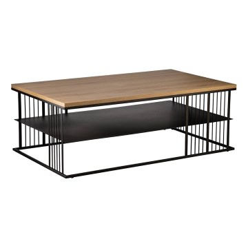 Eglo - Kavos stalelis 36x100 cm ruda/juoda - FSC sertifikuota
