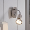 Eglo - Kištukinis LED šviestuvas 1xGU10/2,8W/230V matinis chromas