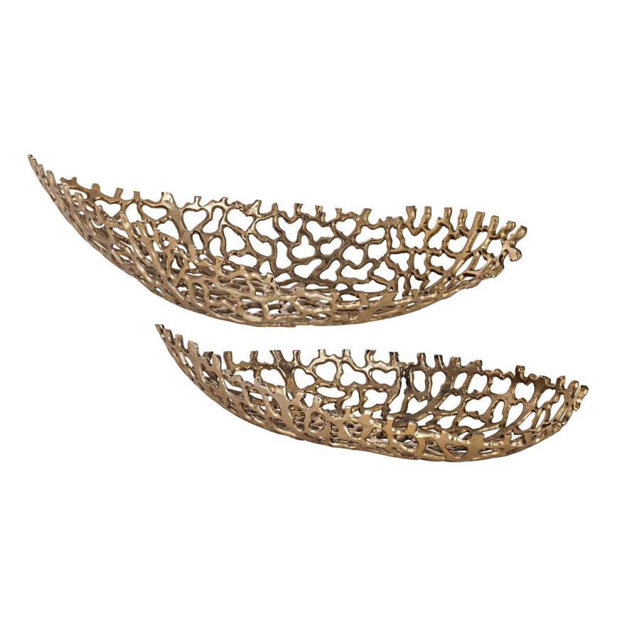 Eglo - KOMPLEKTAS 2x Dekoratyvinis padėklas 44/61 cm auksas