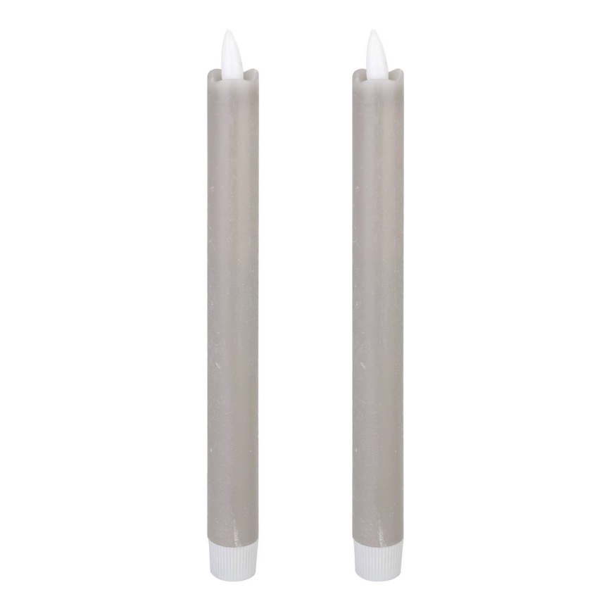 Eglo - KOMPLEKTAS 2x LED Candle LED/1xAAA 24,5 cm pilka