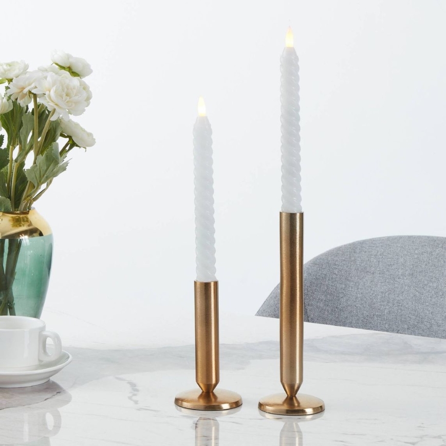 Eglo - KOMPLEKTAS 2x LED Candle LED/1xAAA 25 cm balta
