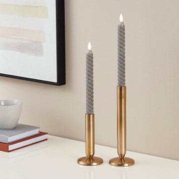 Eglo - KOMPLEKTAS 2x LED Candle LED/1xAAA 25 cm pilka