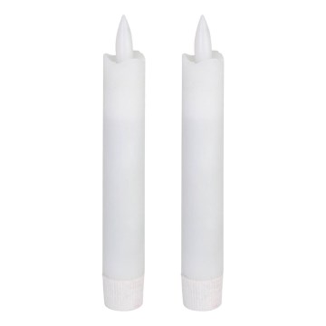 Eglo - KOMPLEKTAS 2x LED Žvakė LED/1xAAA 15 cm balta