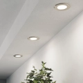 Eglo – komplektas 3 vnt. LED įleidžiamųjų šviestuvų LED/3,7 W/230 V 2700/4000/6500 K Ø 8,8 cm, matinis chromas