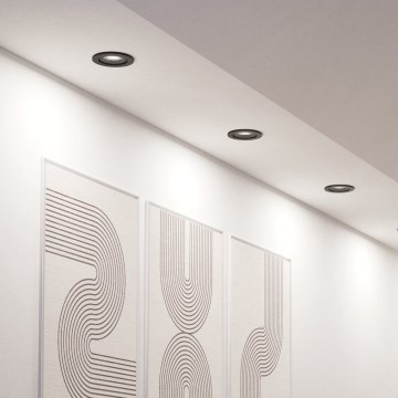 Eglo - komplektas 3x įleidžiamų LED taškinių šviestuvų LED/4,8W/230V 2700/4000/6500K juoda