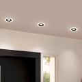 Eglo - KOMPLEKTAS 3x LED įleidžiamas lubinis šviestuvas 3xLED/4,8W/230V juoda