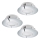 Eglo - KOMPLEKTAS 3x LED įleidžiamas lubinis šviestuvas PINEDA 1xLED/4,9W/230V