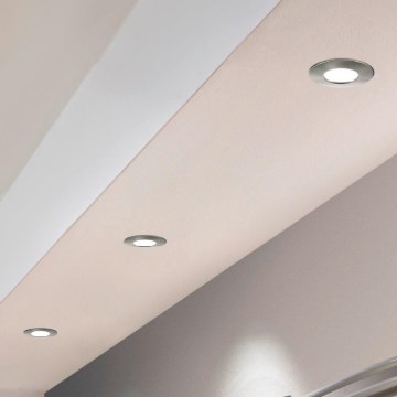 Eglo - KOMPLEKTAS 3x LED įleidžiamas lubinis šviestuvas PINEDA 1xLED/4,9W/230V