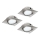 Eglo - KOMPLEKTAS 3x LED įleidžiamas lubinis šviestuvas PINEDA 1xLED/4,9W/230V
