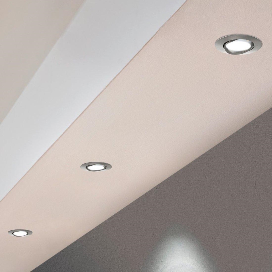 Eglo - KOMPLEKTAS 3x LED įleidžiamas lubinis šviestuvas PINEDA 1xLED/4,9W/230V