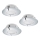 Eglo - KOMPLEKTAS 3x LED įleidžiamas lubinis šviestuvas PINEDA 1xLED/6W/230V