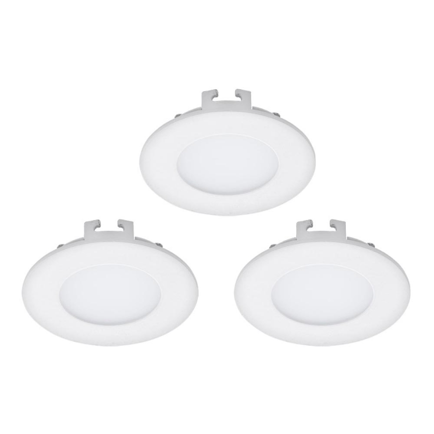 Eglo - Komplektas 3x LED įleidžiamieji šviestuvai FUEVA 1 1xLED/2,7W/230V skersmuo 8,5 cm