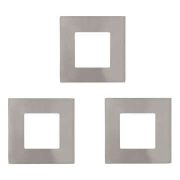 Eglo - Komplektas 3x LED įleidžiamų šviestuvų FUEVA LED/2,7W/230V 8,5x8,5 cm