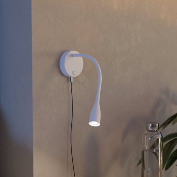 Eglo - Lanksti LED sieninė lempa su USB LED/3,8W/230V balta