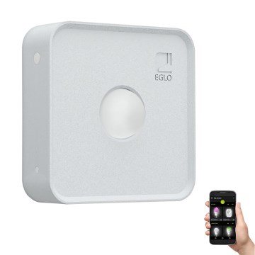 Eglo - Lauko judesio ir sutemų jutiklis CONNECT SENSOR 12 m 3xAA baltas IP44