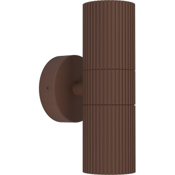 Eglo - Lauko sieninis šviestuvas 2xGU10/28W/230V IP44 rudas