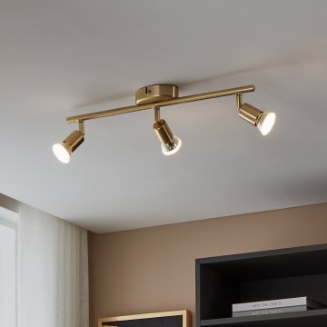 Eglo - LED akcentinis šviestuvas 3xGU10/2,8W/230V 3000K auksas