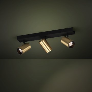 Eglo - LED akcentinis šviestuvas 3xGU10/4,5W/230V 3000K juoda/auksas