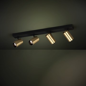 Eglo - LED akcentinis šviestuvas 4xGU10/4,5W/230V 3000K juoda/auksas