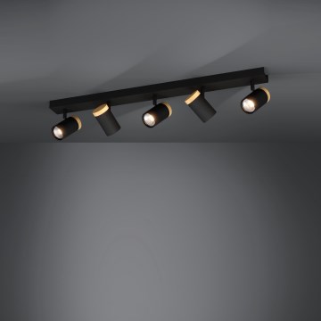 Eglo - LED akcentinis šviestuvas 5xGU10/4,5W/230V 3000K juoda/ruda