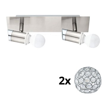 Eglo - LED akcentinis šviestuvas MY CHOICE 2xE14/4W/230V matinis chromas