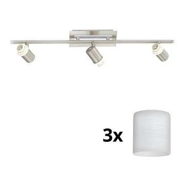 Eglo - LED akcentinis šviestuvas MY CHOICE 3xE14/40W/230V matinis chromas/balta