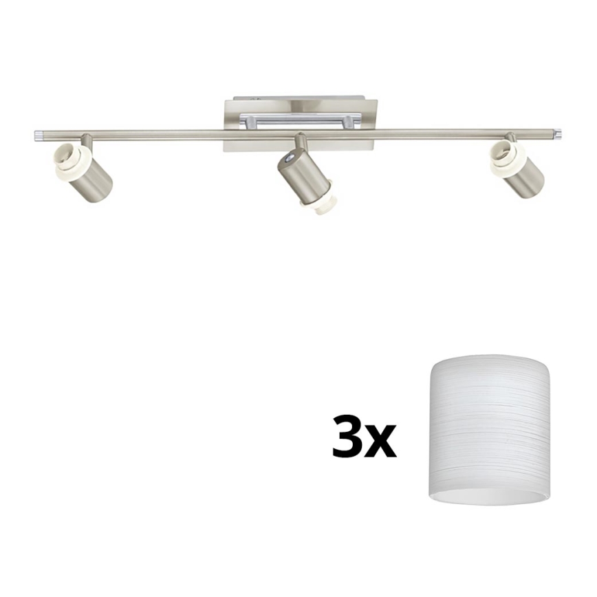 Eglo - LED akcentinis šviestuvas MY CHOICE 3xE14/40W/230V matinis chromas/balta