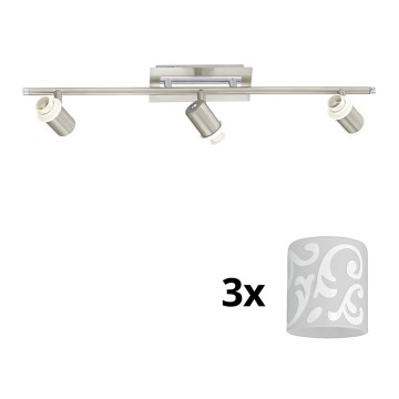 Eglo - LED akcentinis šviestuvas MY CHOICE 3xE14/40W/230V matinis chromas/balta