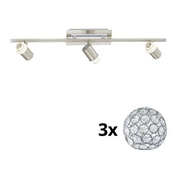 Eglo - LED akcentinis šviestuvas MY CHOICE 3xE14/40W/230V matinis chromas