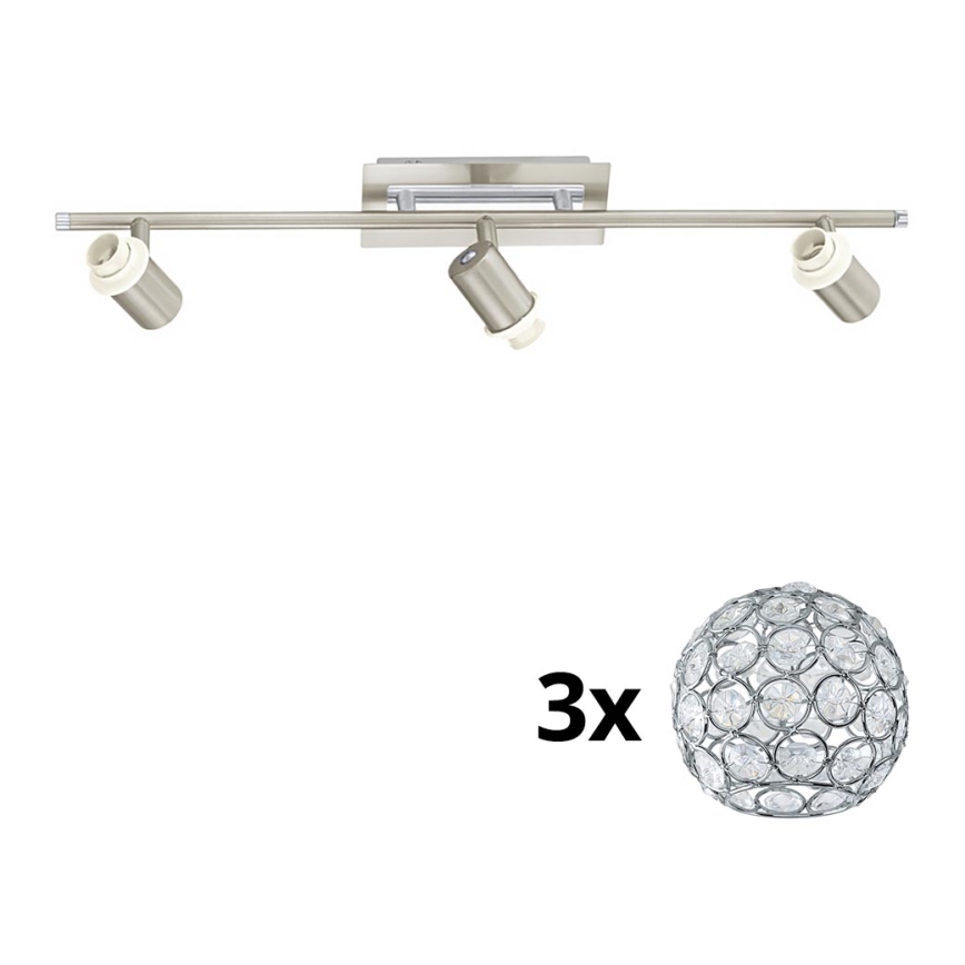 Eglo - LED akcentinis šviestuvas MY CHOICE 3xE14/40W/230V matinis chromas