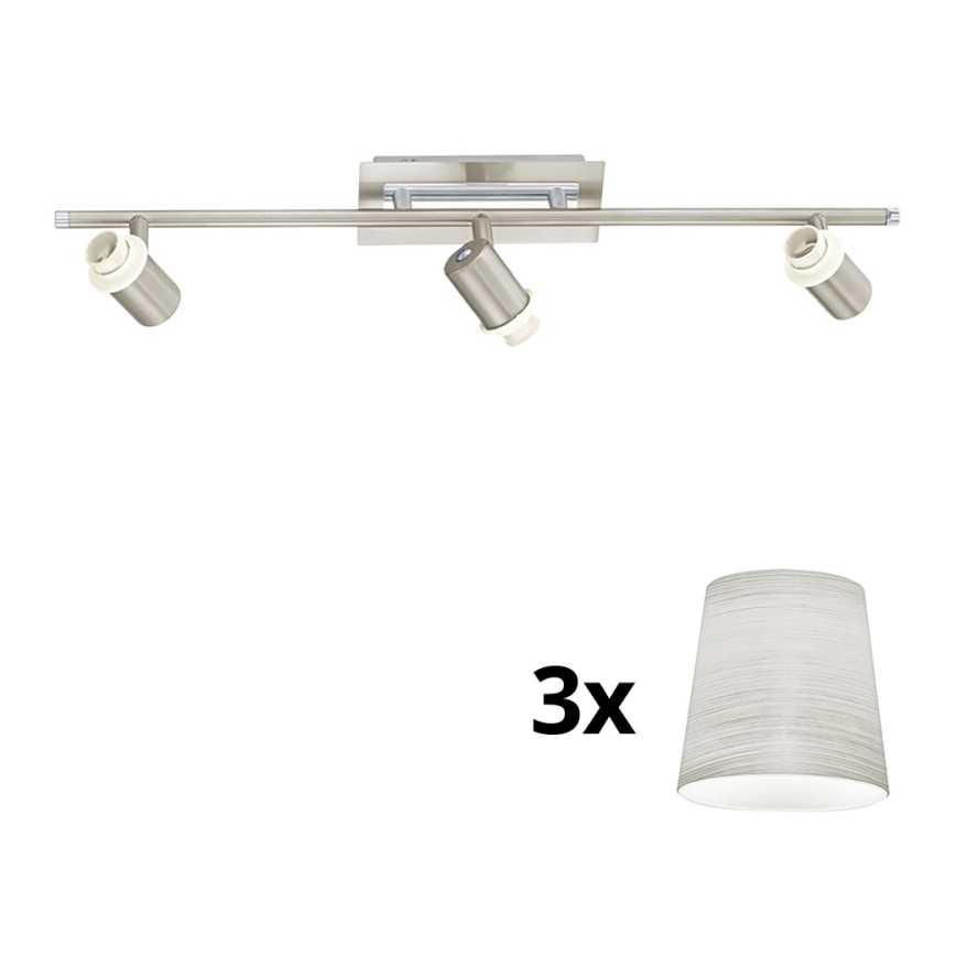 Eglo - LED akcentinis šviestuvas MY CHOICE 3xE14/40W/230V matinis chromas/kreminė